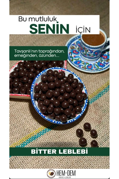 Hemdem Bitter Leblebi 250 gr Draje - Eşsiz Lezzet Çikolata ve Leblebi Uyumu - 1