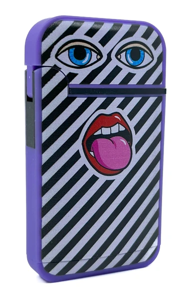 Zengaz Cool Tasarım Jet Alev Çakmak - Happy Mouth - Resim 2