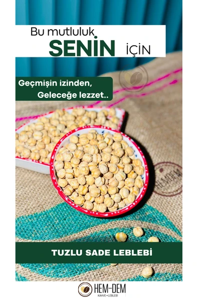 Hemdem Geleneksel Tuzlu Leblebi 400 gr - Eşsiz Lezzet, Taptaze Atıştırmalık - 1
