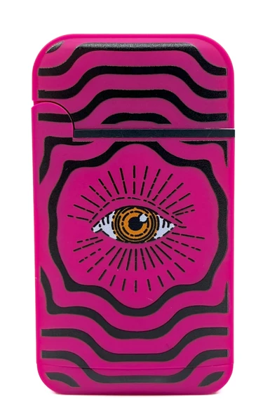 Zengaz Cool Tasarım Jet Alev Çakmak - Magenta Vibrant Eye ürün görseli 1