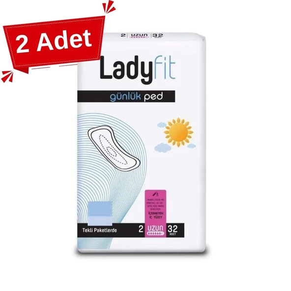 Lady Fit Günlük Ped  No: 2 Uzun 32 Adet x 2 Adet - 1