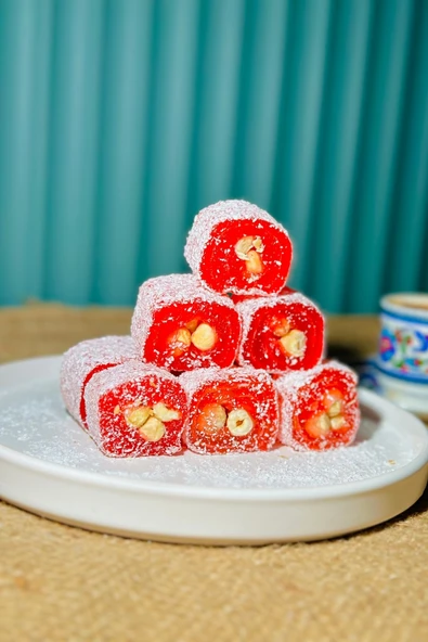 Hemdem Narlı Fındıklı Lokum 500 gr - Gurme ve Geleneksel Lezzet - 2