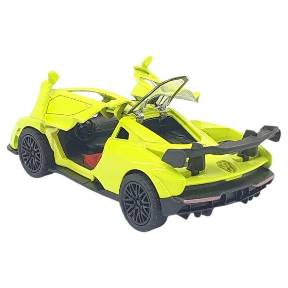 Çek Bırak Metal Arabalar 12 cm - 36121C - Yeşil - 4