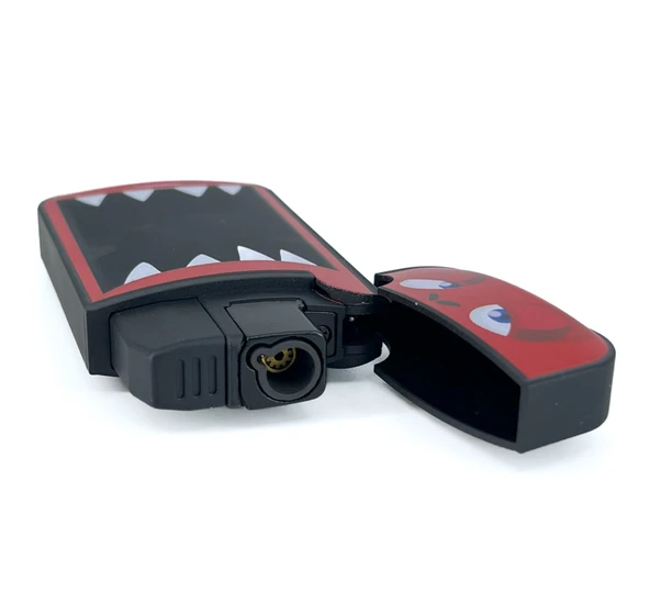 Zengaz Cool Tasarım Jet Alev Çakmak - Red Monster - Resim 4