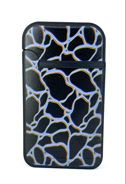 Zengaz Cool Tasarım Jet Alev Çakmak - Black Crackle ürün görseli 1