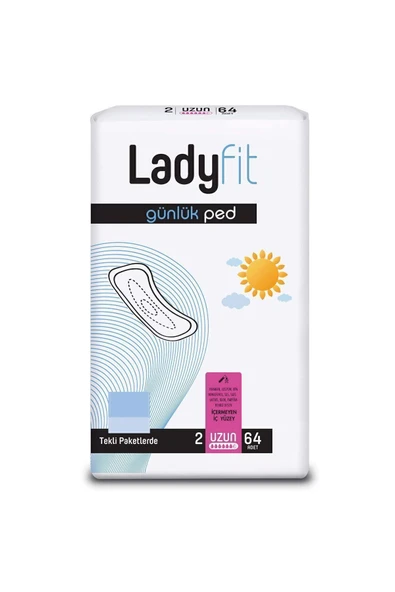 Lady Fit Günlük Ped  No: 2 Uzun 32 Adet x 2 Adet - 3