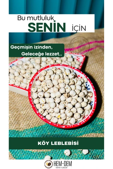 Hemdem Hakiki Köy Leblebisi 400 g , Katkısız, Tuzsuz ve Çıtır Atıştırmalık - 1