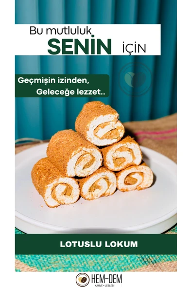 Hemdem Lotuslu Lokum 500 gr - Eşsiz Uyum: Yumuşak ve Çıtırın Buluşması - 1