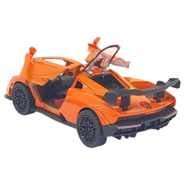 Çek Bırak Metal Arabalar 12 cm - 36121C - Turuncu - 4