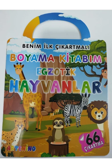 Artenino ÇANTALI BOYAMA KİTABI - EGZOTİK HAYVANLAR ürün görseli