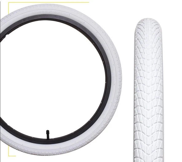 RAPTOR Beyaz Dış Lastik 20X1.95 (Desen-P1023) 20 Jant Beyaz Çocuk Bisikleti Dış Lastiği Düz Lastik ürün görseli