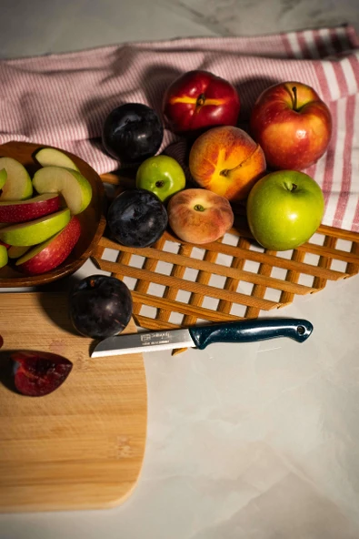 Solingen Simli Meyve Bıçağı – Yeşil Saplı, 18,5 cm, Paslanmaz Alman Çeliği (Tekli) ürün görseli