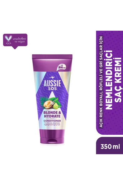 SOS Blonde & Hydrate Açık Renk Boyalı, Röfleli ve Gri Saçlar İçin Saç Kremi 350ml ürün görseli