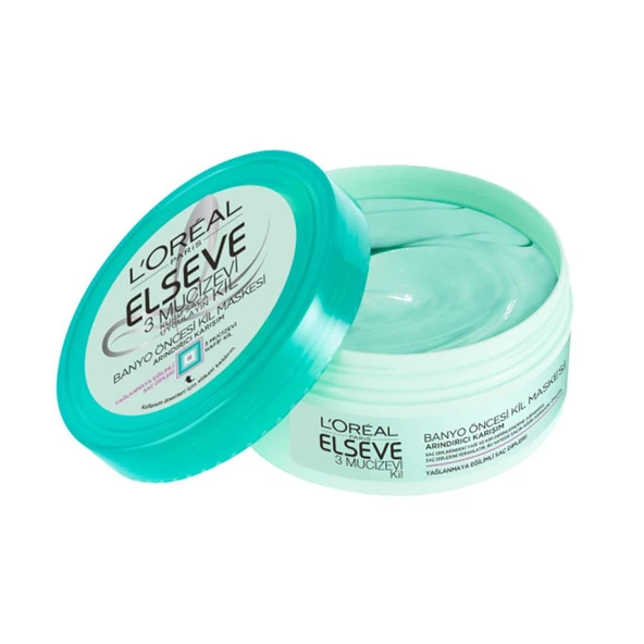 Elseve 3 Mucizevi Banyo Öncesi Kil Maskesi 150 ml ürün görseli