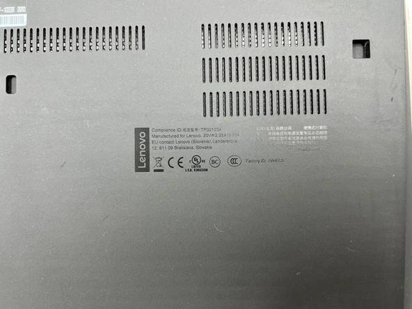 Lenovo ThinkPad T490 Kasa Alt Kapak - 3