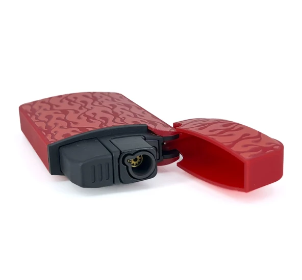 Zengaz Cool Tasarım Jet Alev Çakmak - Red Flames - Resim 4