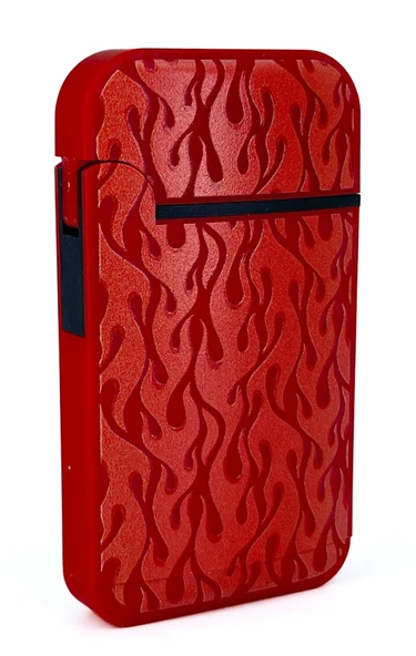 Zengaz Cool Tasarım Jet Alev Çakmak - Red Flames - Resim 2