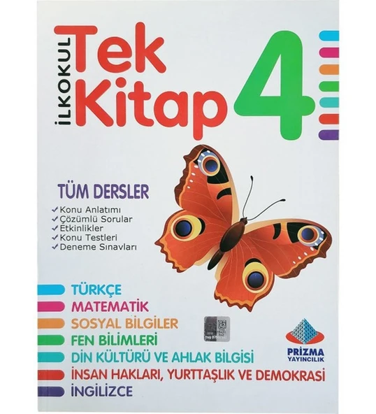 Prizma Yayınları 4.Sınıf Tek Kitap Tüm Dersler Konu Anlatımlı ürün görseli