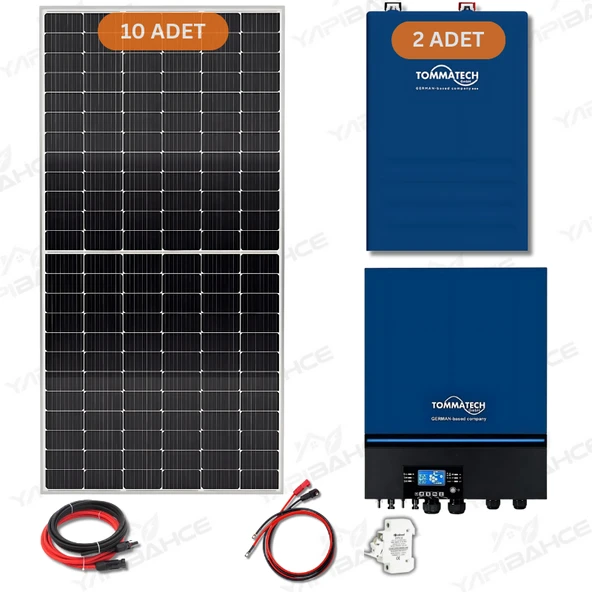 Yapı Solar TommaTech 11 Kw Lityum Akülü Hazır Solar Enerji Paketi ürün görseli