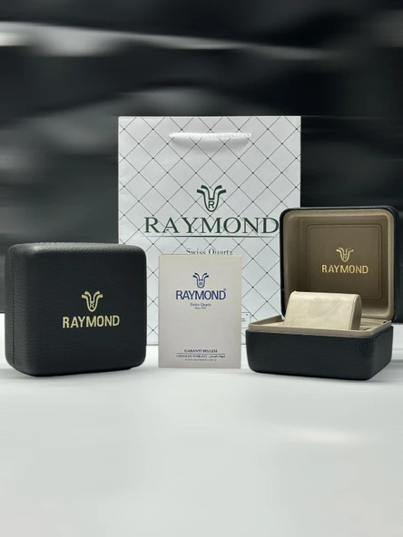Raymond 2 Yıl Garantili Çelik Kasa Ve Kordon Kararma Renk Atma Yapmaz 5 Atm Kadın Kol Saati 611189.2 - Resim 4