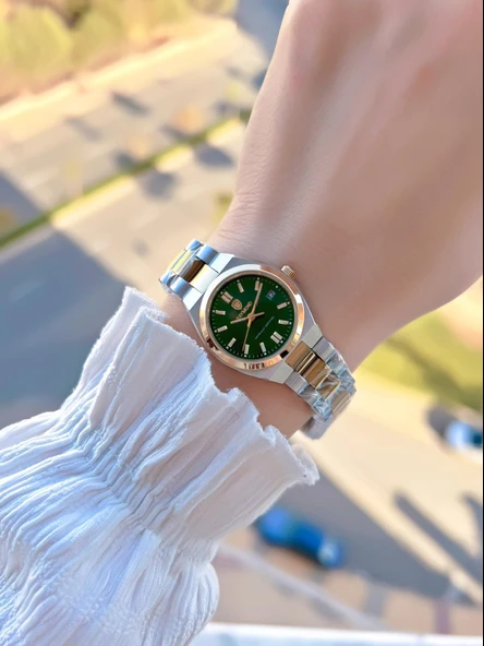 Raymond 2 Yıl Garantili Çelik Kasa Ve Kordon Kararma Renk Atma Yapmaz 5 Atm Kadın Kol Saati 611189.1 - 2