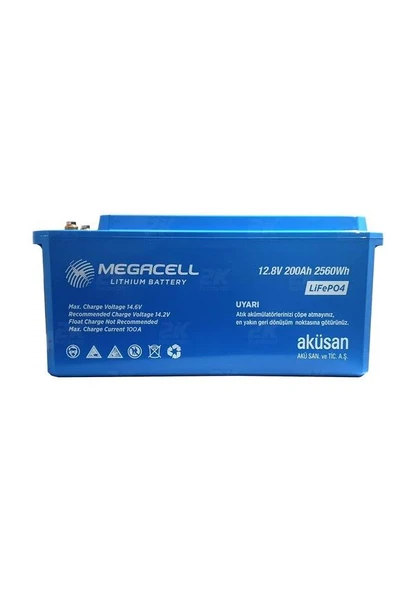 Megacell 12.8 V 200 Ah Marin Abs Lityum Akü - Resim 3
