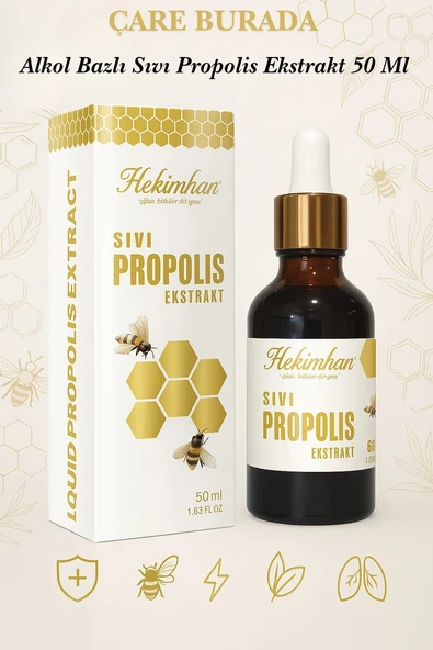 Sıvı Propolis Ekstrakt 50 Ml (Alkol Bazlı) ürün görseli