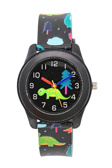 Sevimli Dinazor Figürlü Siyah Renk Çocuk Saati Analog ST-304406 - Resim 4