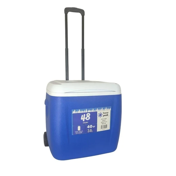 Freeze Peak 40 L Soğutucu Buzluk 40 QT Mavi - Resim 3