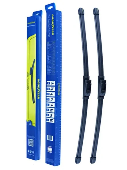 Velonova GOOD YEAR 2’li Set Muz Tipi Silecek Takımı Renault Megane 1996-2003 Ön Cam Sileceği 550mm-500mm - Resim 4