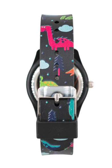 Sevimli Dinazor Figürlü Siyah Renk Çocuk Saati Analog ST-304406 - Resim 3