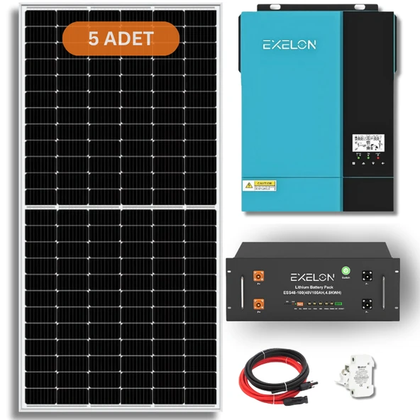 EXELON 6.2 KW Lityum Akülü Hazır Solar Enerji Paketi ürün görseli