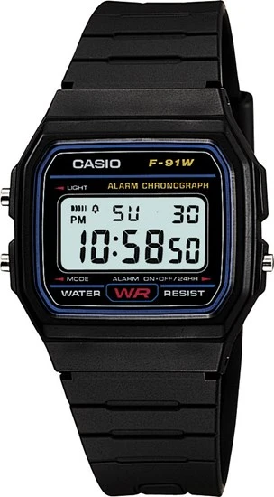 CASIO F-91W-1DG ERKEK KOL SAATİ - Resim 5