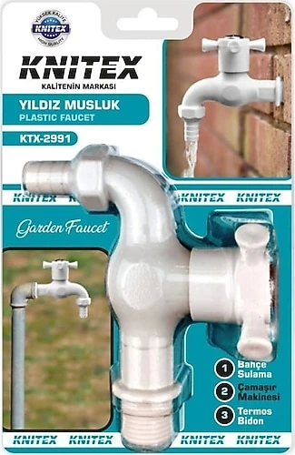 Kinetex Plastik Bahçe Musluğu - 1