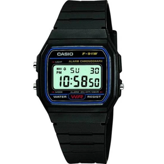 CASIO F-91W-1DG ERKEK KOL SAATİ - Resim 6