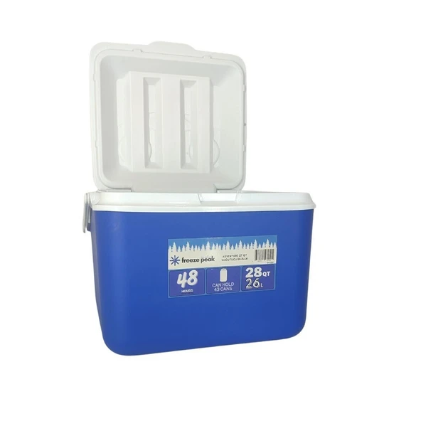 Freeze Peak 26 L Soğutucu Buzluk 28 QT Mavi - Resim 3