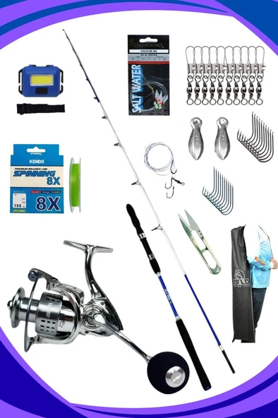 Oslo Viking 180cm 30-180gr Shark 6000 Tekne Olta Seti ürün görseli 1