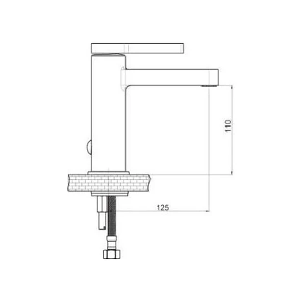 Gpd Gildo Mlb165-S Lavabo Bataryası Siyah Armatür Musluk - Resim 2