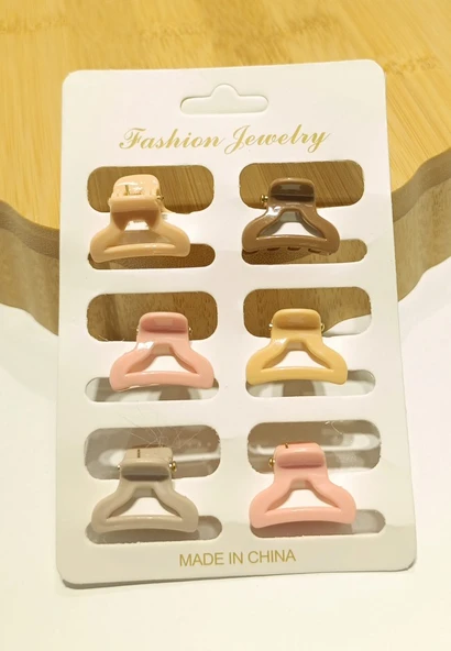 Monalisa Home Lüks Renkli Figürlü 6 Lı Minik Çıt Çıt Toka ürün görseli 1