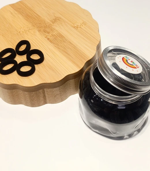 Monalisa Home Lüks Siyah Çoklu Lastik Toka ürün görseli