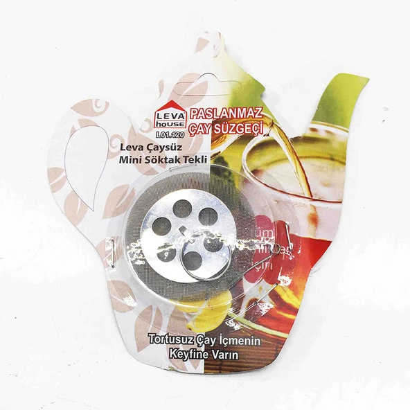 Leva House Tekli Paslanmaz Çay Süzgeci ürün görseli