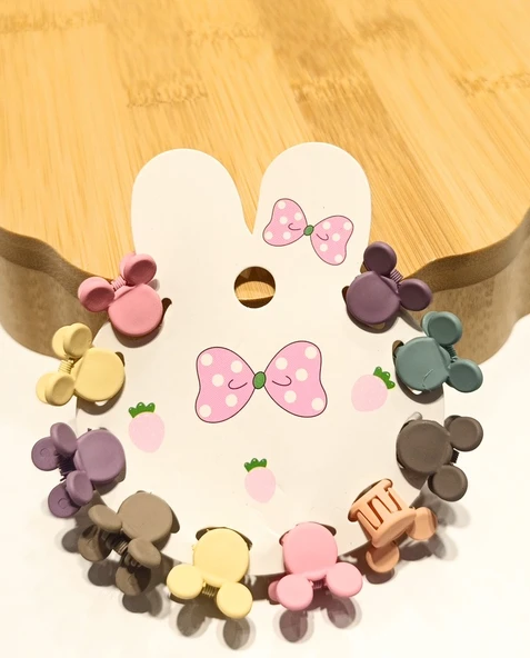 Monalisa Home Lüks Renkli Figürlü 6 Lı Minik Çıt Çıt Toka ürün görseli 1