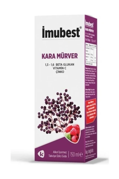 İmubest Kara Mürver Şurup 150 Ml (SKT:02/2026) ürün görseli