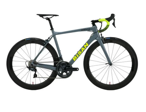 Bisan Mithra Disc Yarış Bisikleti 105 Set (Gri Sarı) ürün görseli