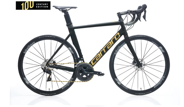 Carraro Race Ce Aero Yol Bisikleti (Mat Siyah-Antrasit-Altın) ürün görseli