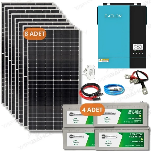 Yapı Solar 6.2 Kw 6200 W 220 Volt Hazır XL Solar Enerji Paketi - 1