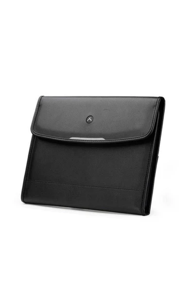 Önder Moskova Evrak Çantası Mıknatıslı Kapaklı Suni Deri 8003-8 Siyah - 2