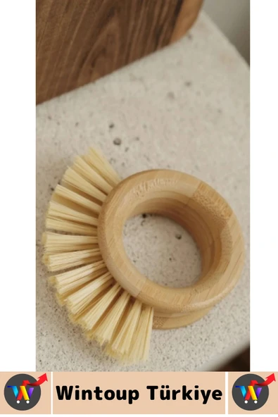 Ergonomik Kolay Tutuş Sert Bitkisel Kıllı Havuç Patates Pancar Turp Sebze Meyve Yıkama Fırçası - Resim 3