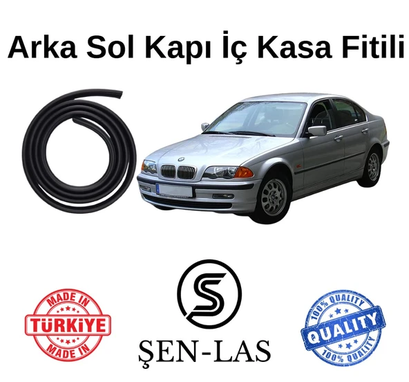 BMW 3 Serisi E46 (2001-2005) Şen-Las Kadifeli Sol Arka Kapı Fitili ŞL32504 ürün görseli 1