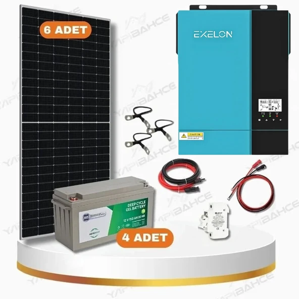 Yapı Solar 6.2 Kw 6200 W 220 Volt Hazır L Solar Enerji Paketi - 1